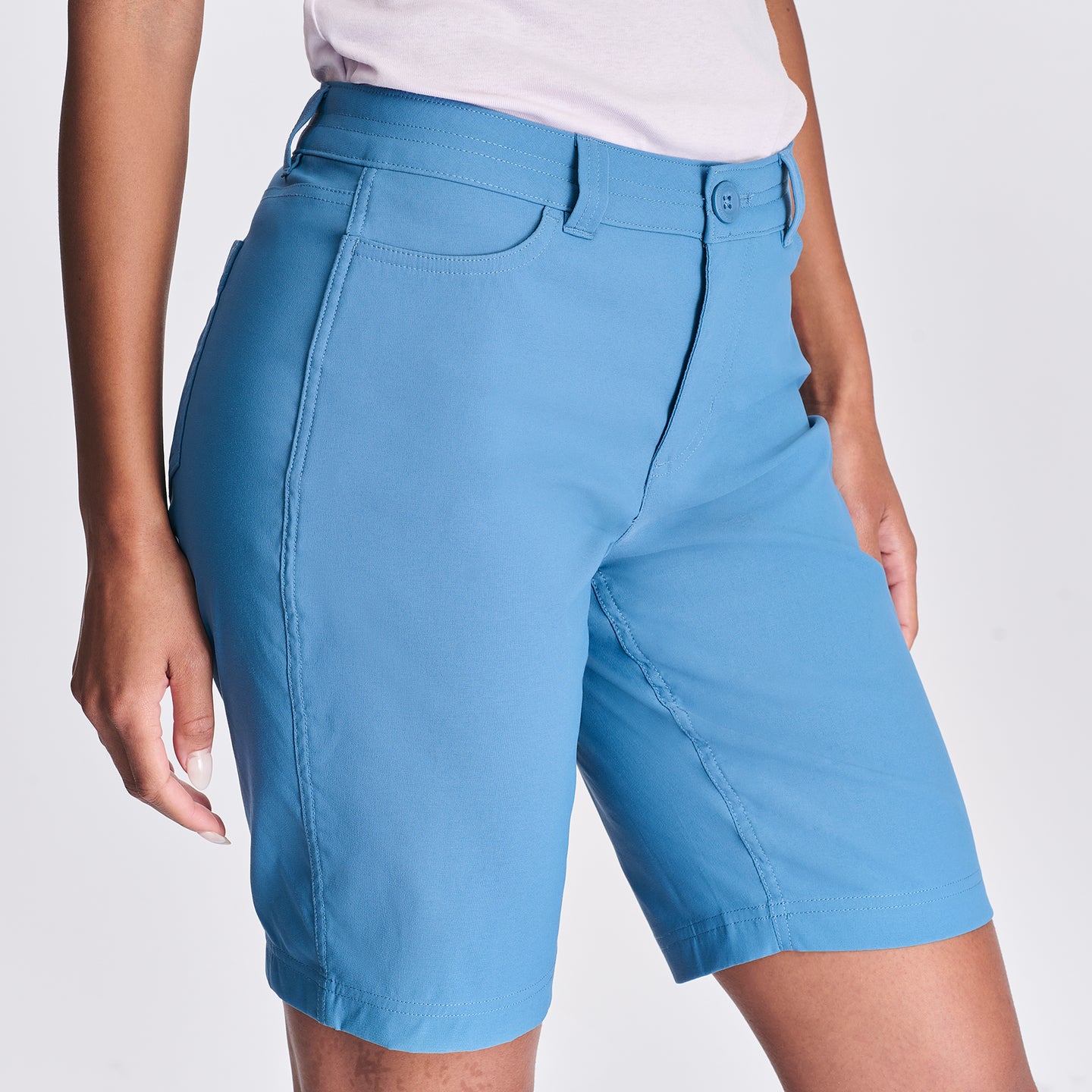 Women's Rainier Bermuda Shorts-Tile Blue-3