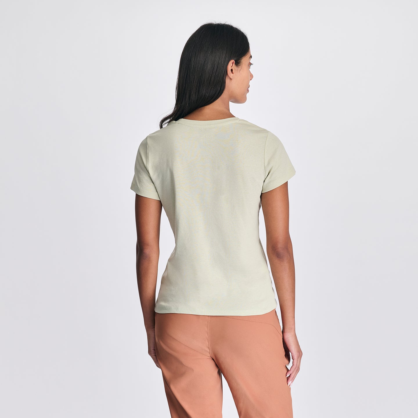 Women's Everyday Short-Sleeve Crewneck T-Shirt-Honeydew-Regular-F1