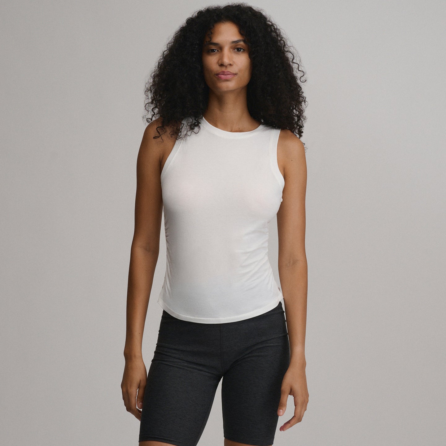 Women's Tempo Lite Tank-Snow-1