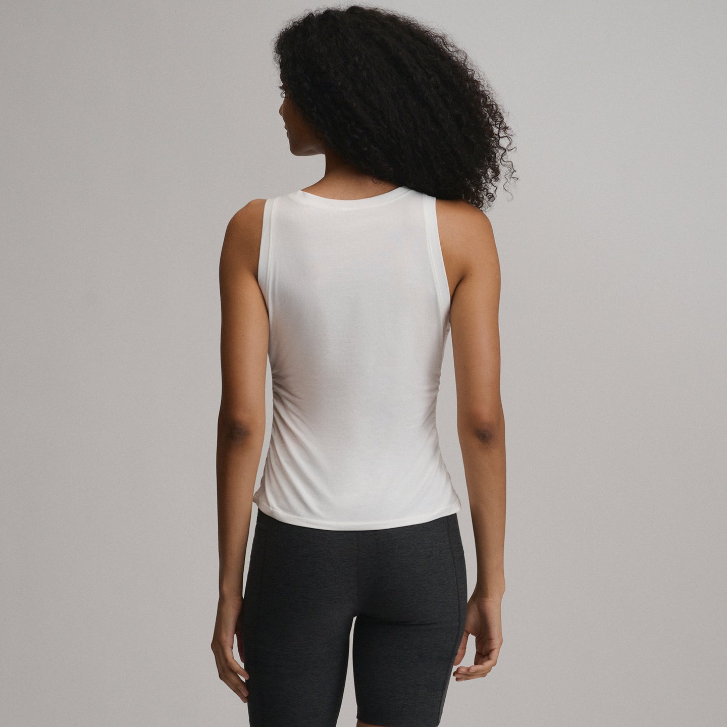 Women's Tempo Lite Tank-Snow-2