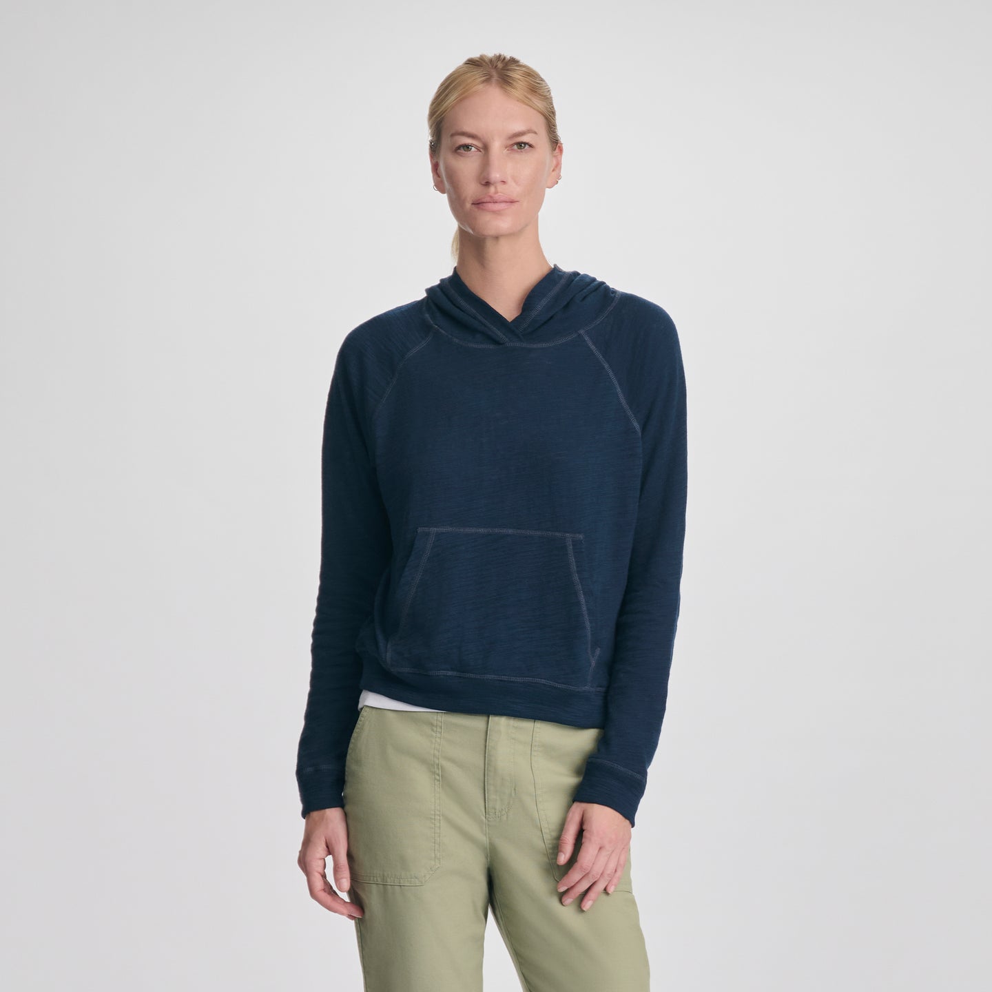 Women's Waverly Cotton Slub Hoodie-Brook-20