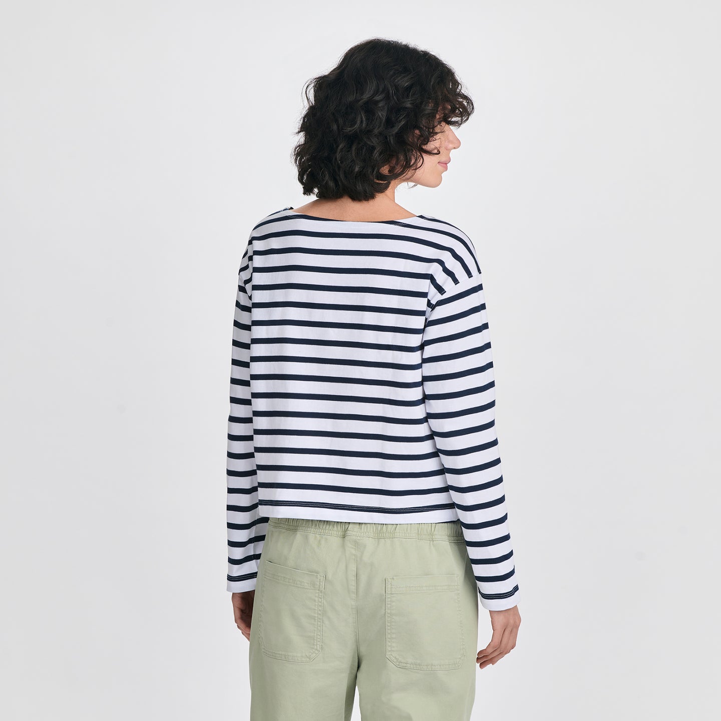 Women's Sailor Bateau Neck T-Shirt-Brook-2