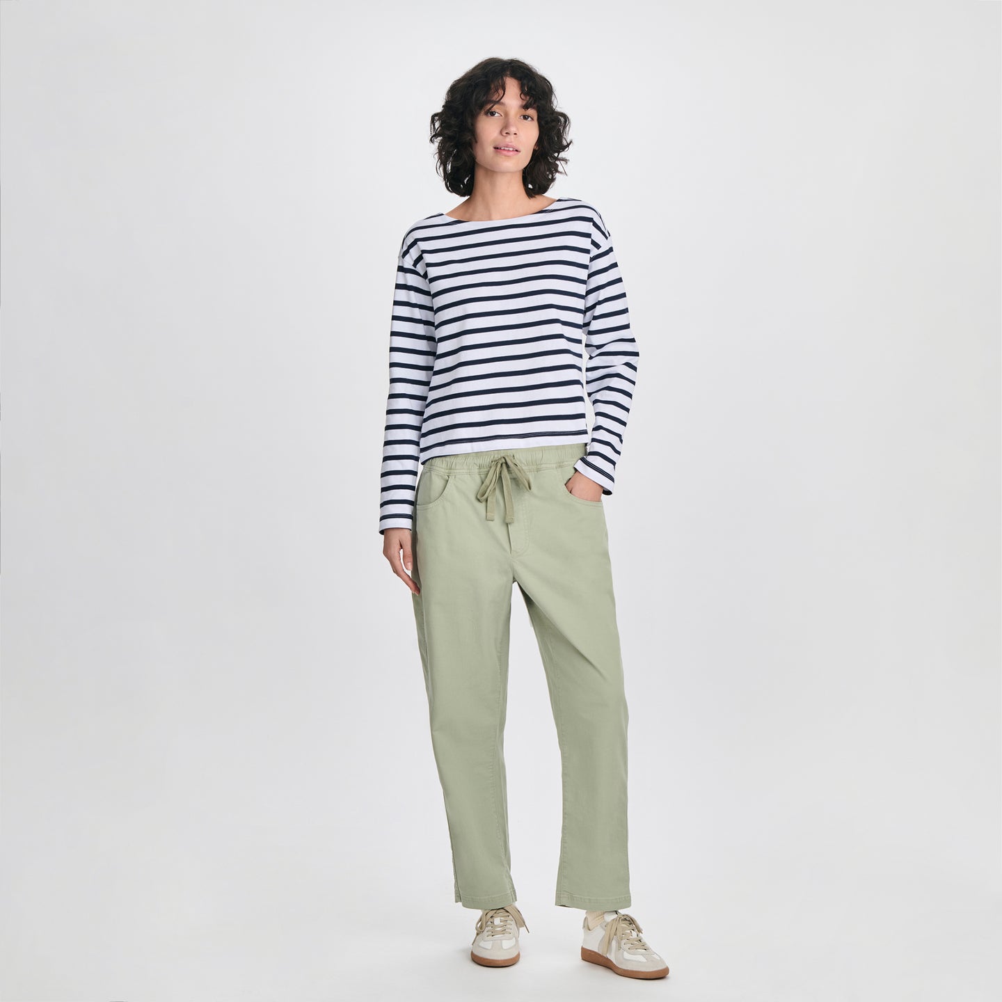 Women's Sailor Bateau Neck T-Shirt-Brook-4