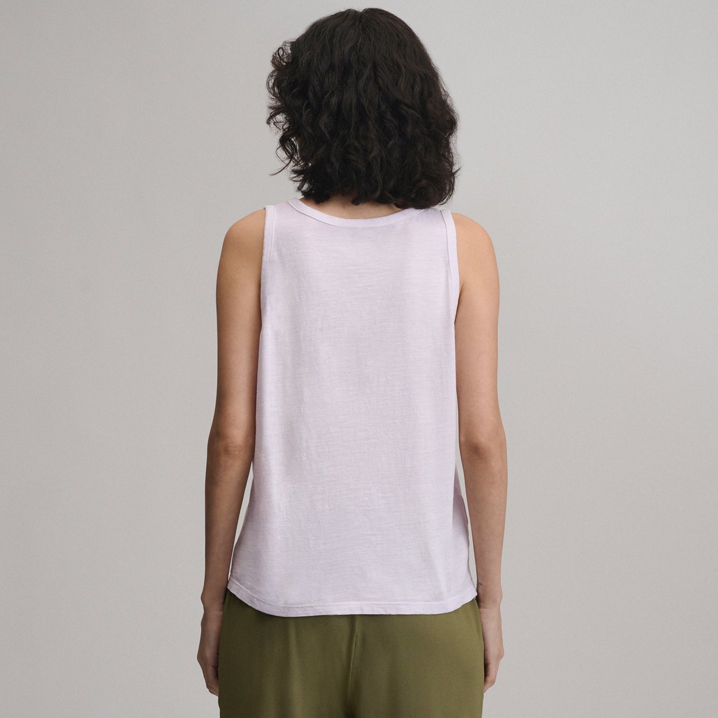 Women's Sunwashed Cotton V-Neck Tank-Cosmos-2
