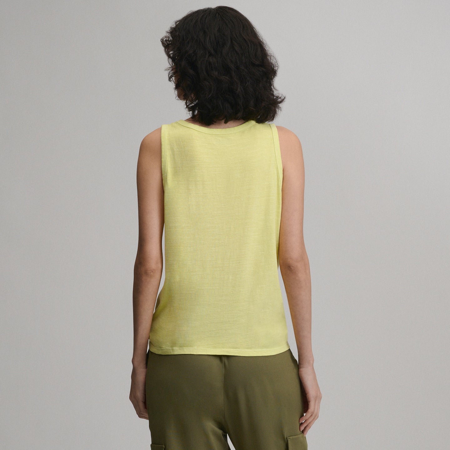 Women's Sunwashed Cotton V-Neck Tank-Sorbet-22
