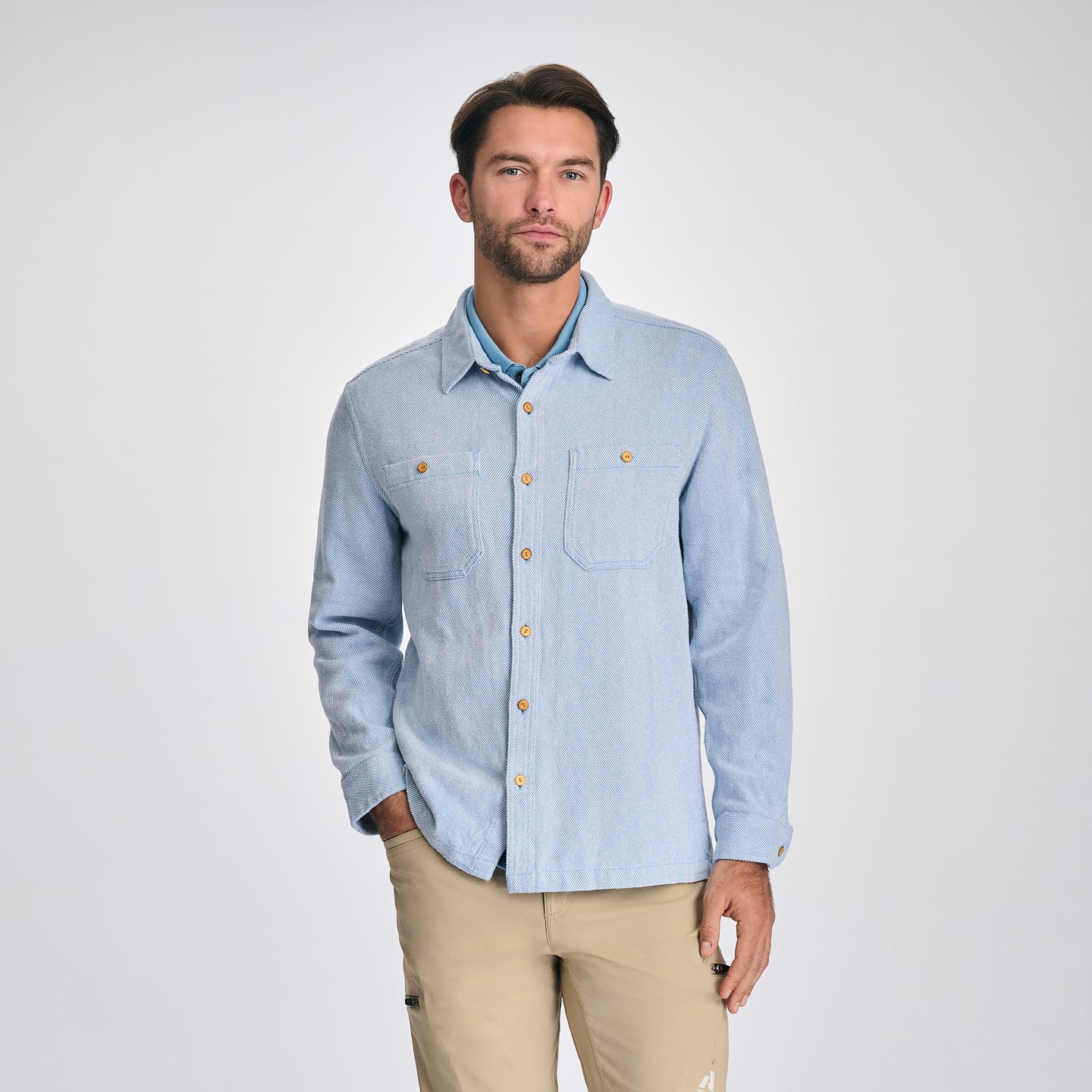 Men's Dawn Patrol Long-Sleeve Shirt-Blue Fog-6