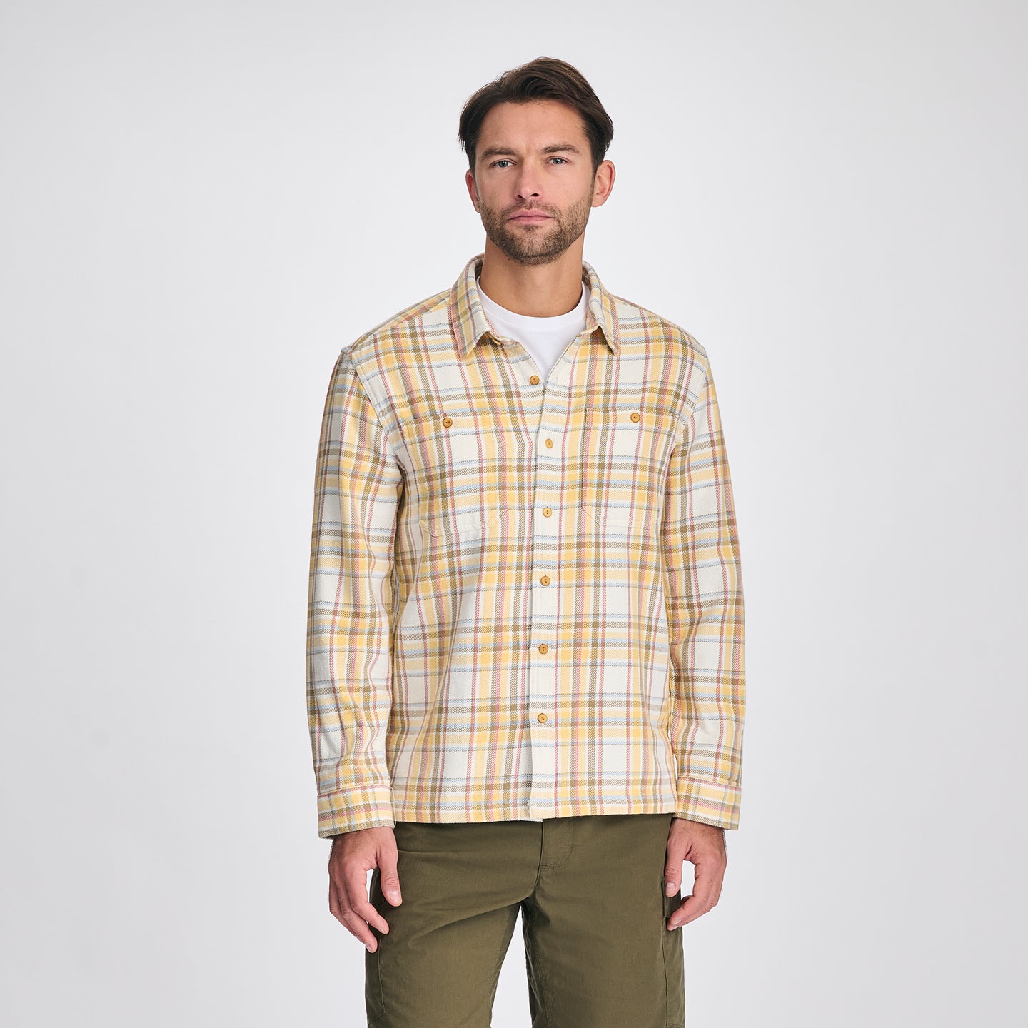 Men's Dawn Patrol Long-Sleeve Shirt-Yellow-9