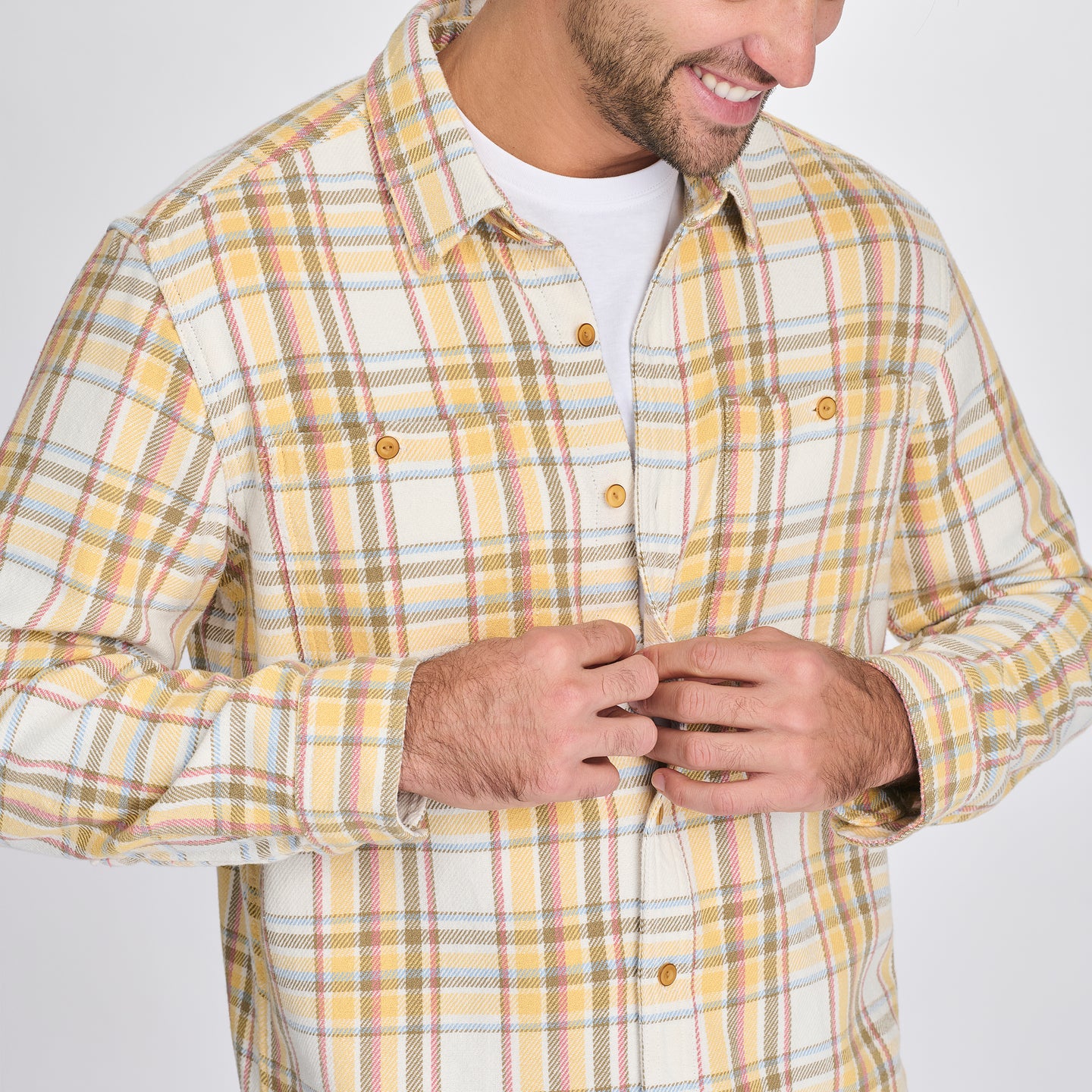 Men's Dawn Patrol Long-Sleeve Shirt-Yellow-11