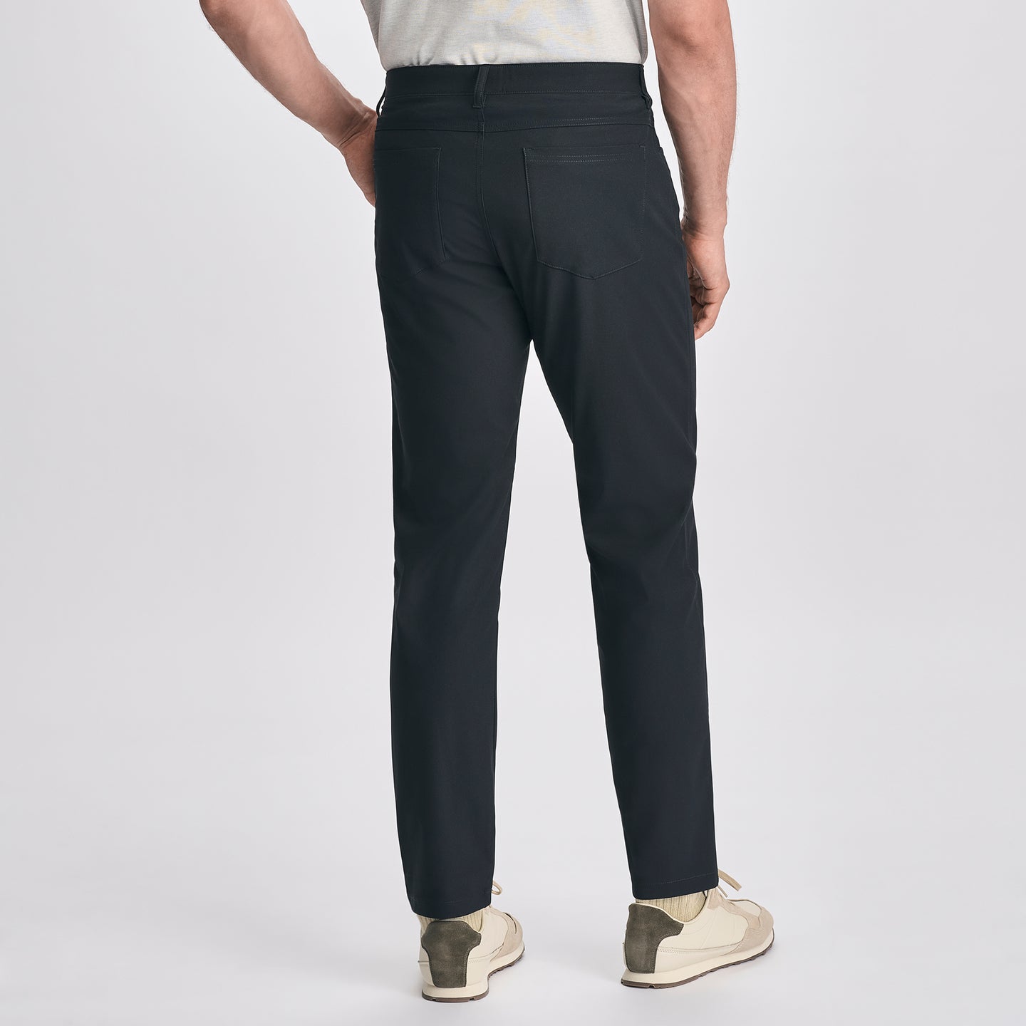 Men's The Switch 5-Pocket Stretch Slim Fit Pants-Black-2