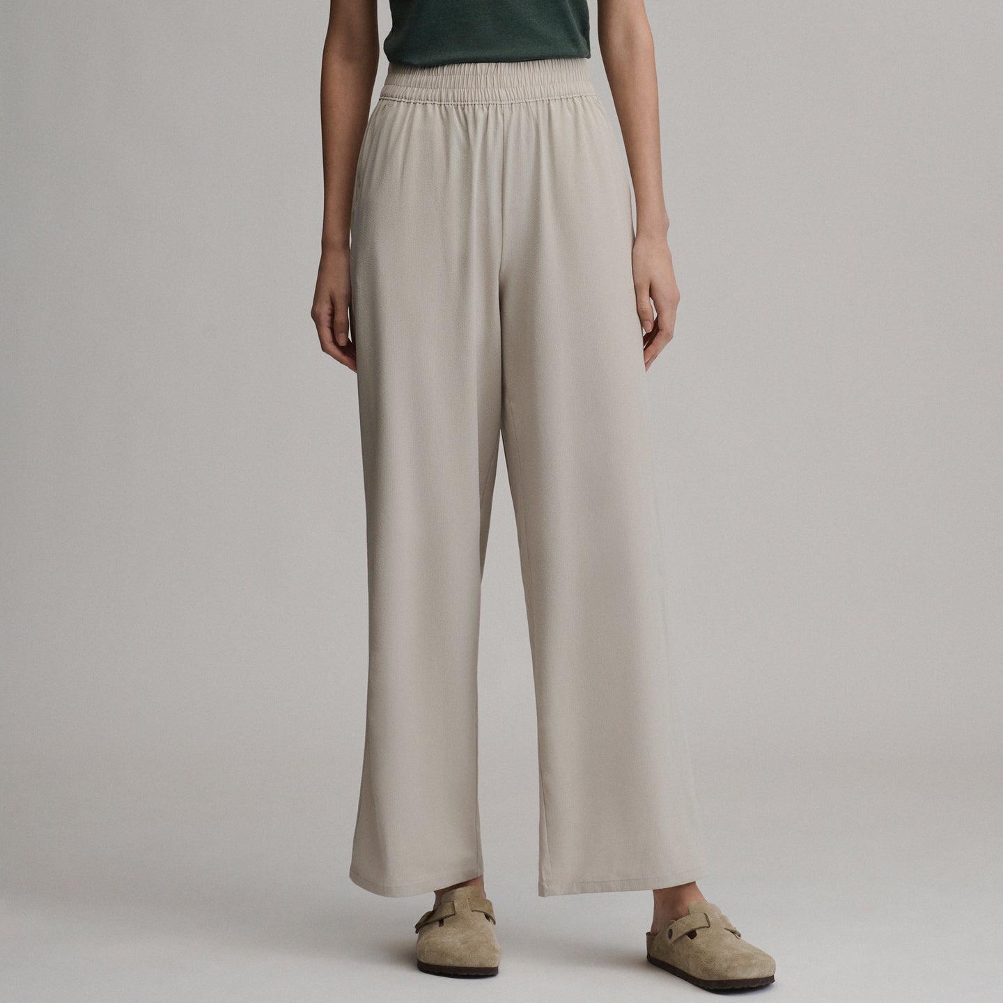 Women's Rio Textured Pants-Pumice-1