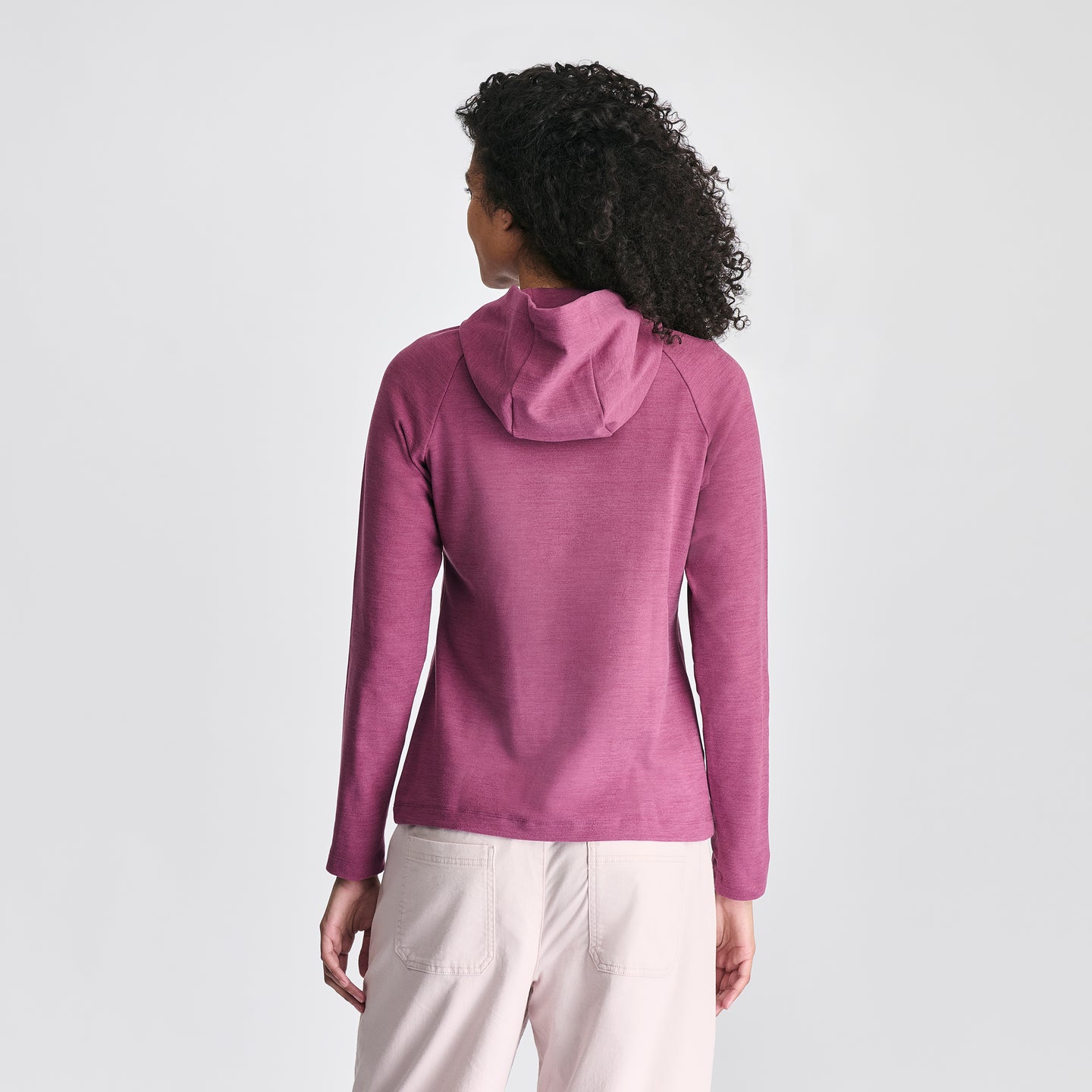 Women's Quest Flex Hoodie-Wine-5