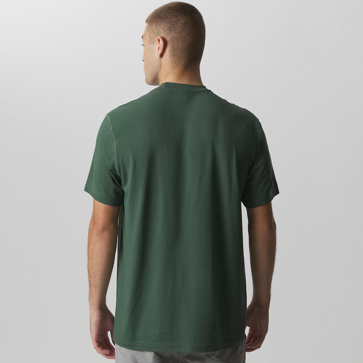 Men's Mountain Trek Short-Sleeve T-Shirt-Dk Hunter-2