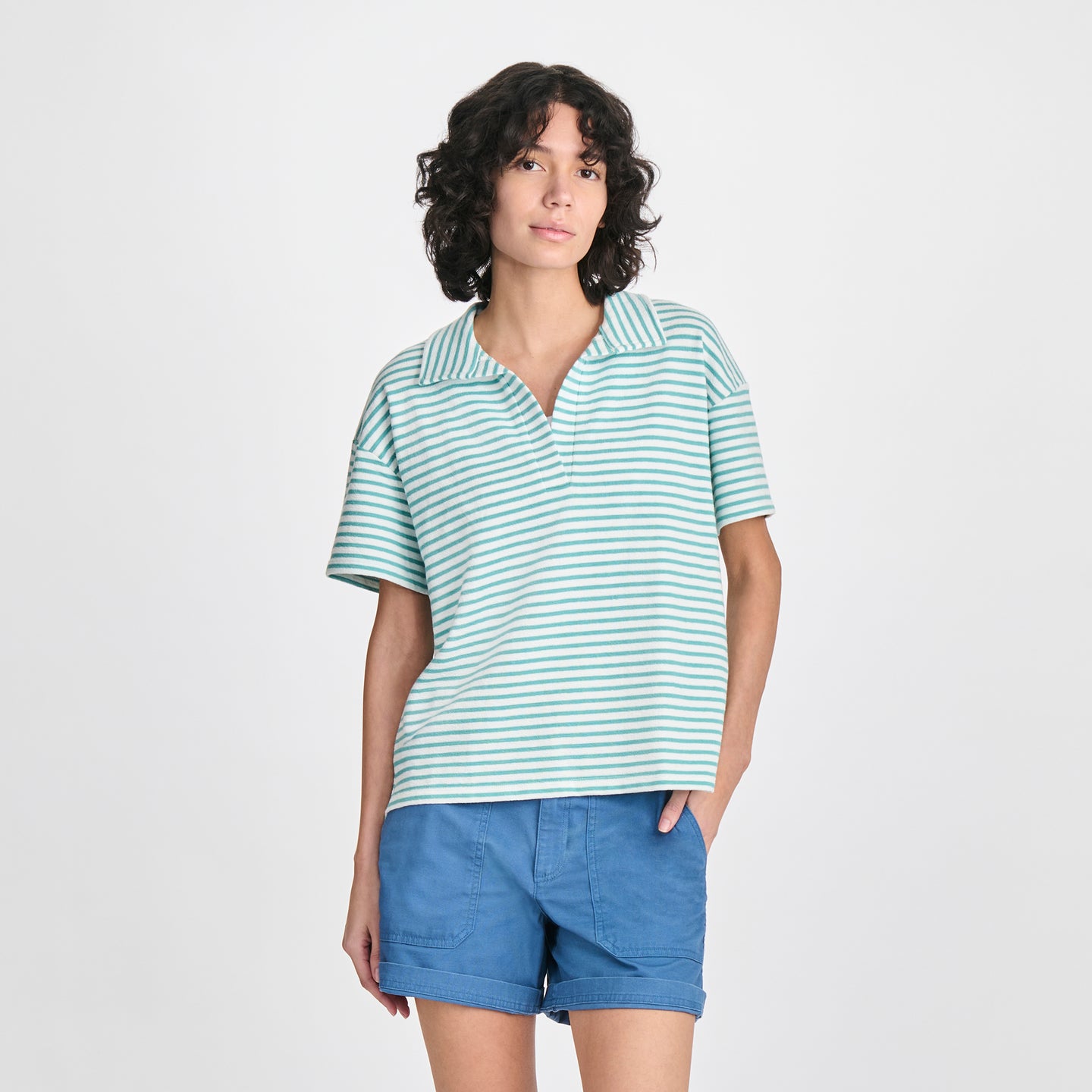 Women's Northport Textured SS Slub-Surf-1