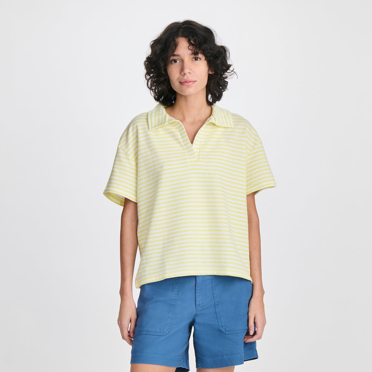 Women's Northport Textured SS Slub-Concrete-10