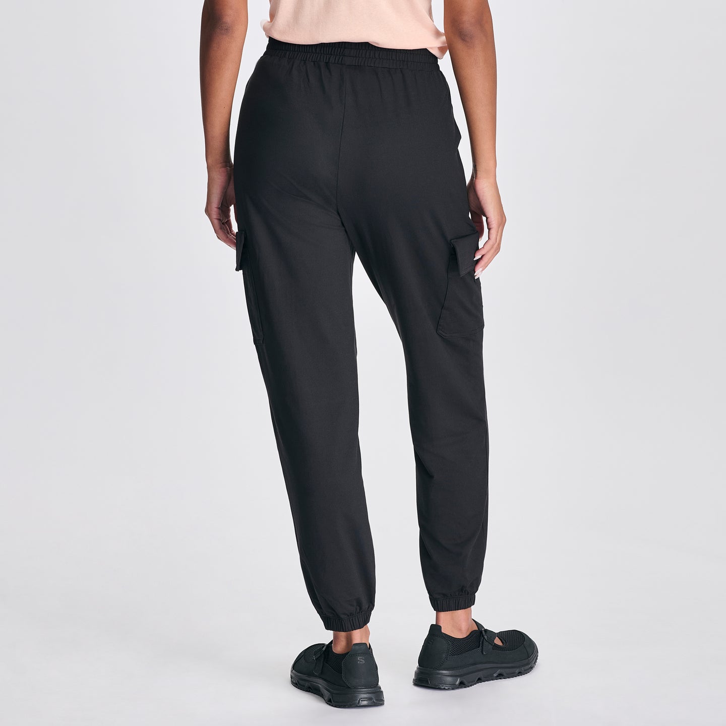 Women's Sightseer Knit Cargo Pants-Black-2